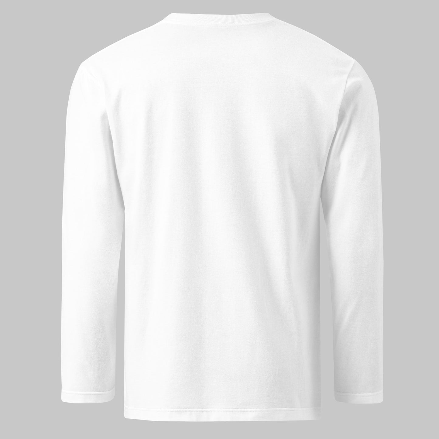 《長袖》Monotone Series [02] - 個性派幾何学プリントTシャツ