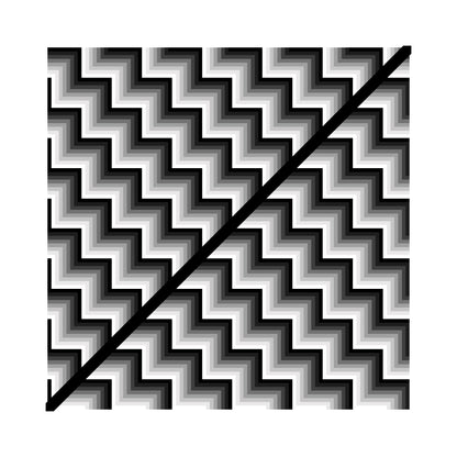 《半袖》Monotone Series [02] - 個性派幾何学プリントTシャツ